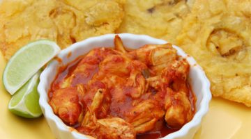 Tostones-with-Crab-in-Red-Sauce